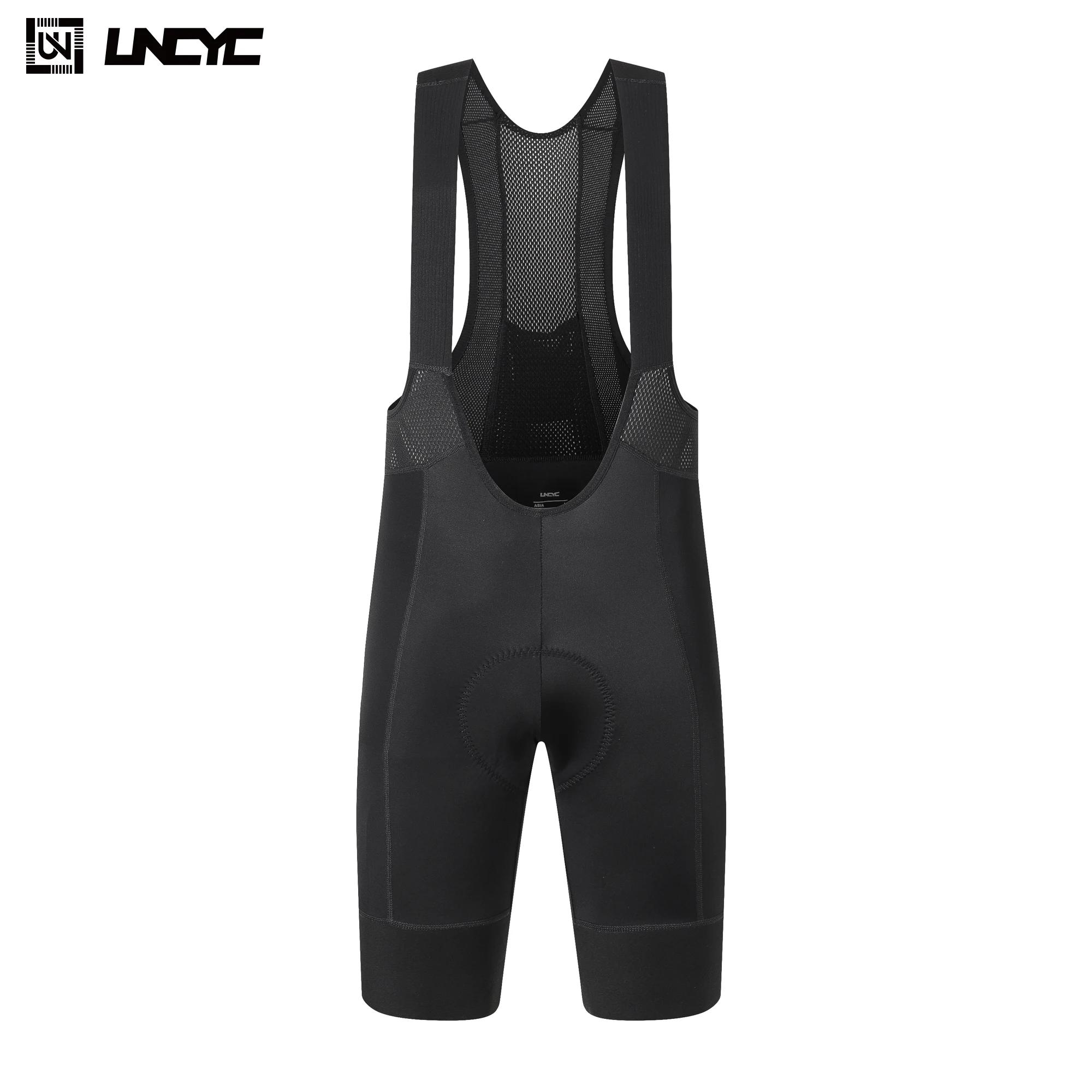 UNCYC-Cuissard à bretelles de cyclisme pour homme, collants de vélo noirs, coussretours de 8 heures,