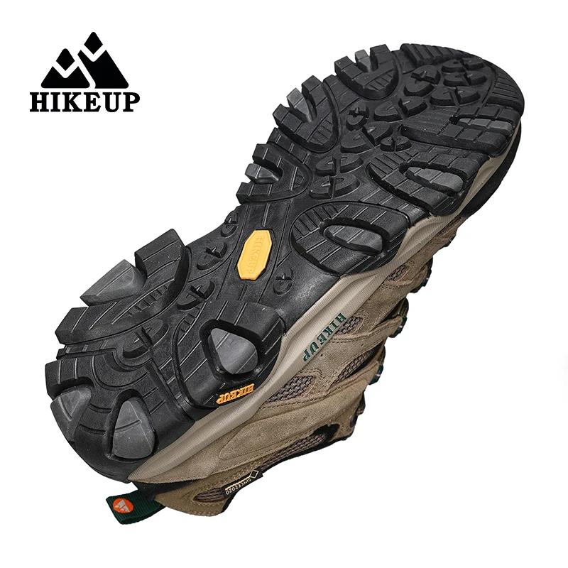 HIKEUP chaussures de randonnée hommes concepteur escalade Trekking baskets pour hommes en cuir Sport