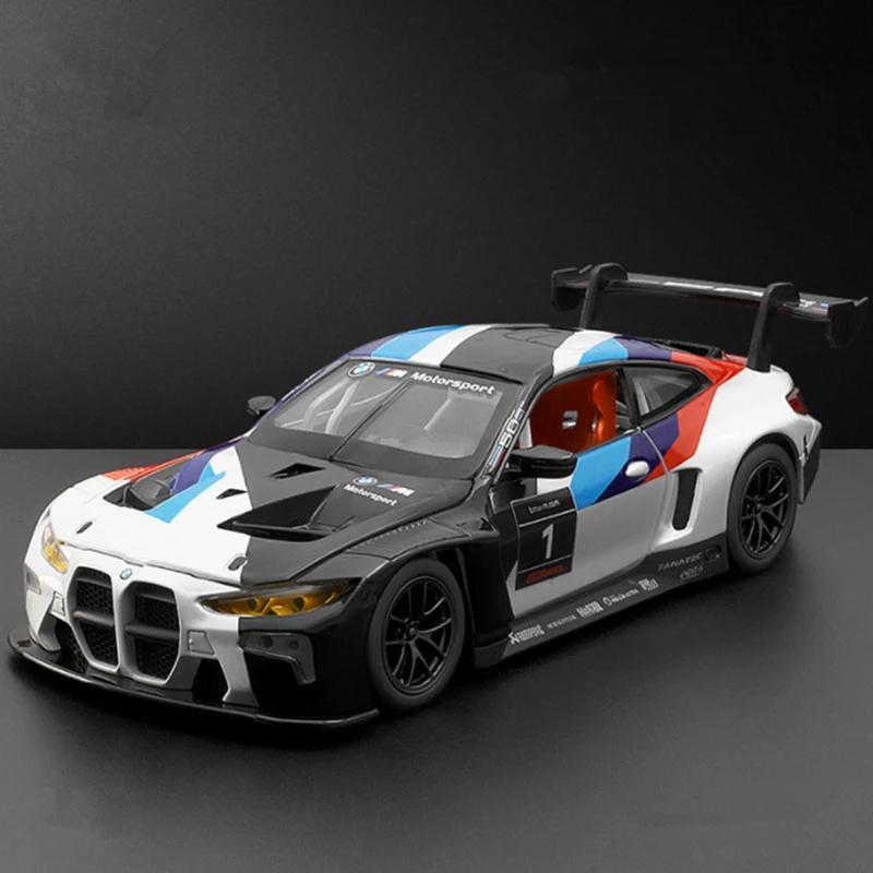 1:24 BMW M4 GT3 modèle de voiture de sport en alliage moulé sous pression en métal jouet voiture véh