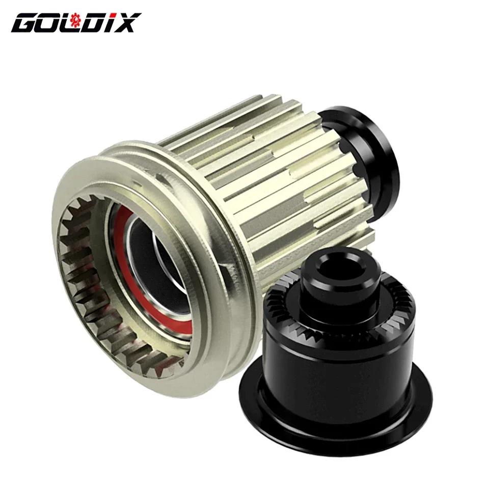 GOLDIX-Adaptateur de moyeu de vélo à structure à cliquet, corps de moyeu de vélo avec embout QR/THRU