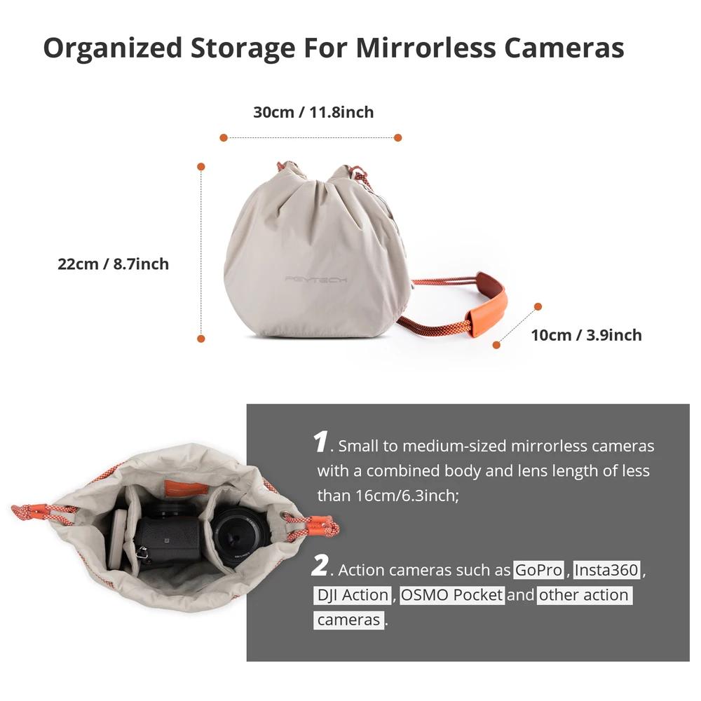 IcalYTECH-Sac de proximité pour appareil photo sans miroir OneGo, étui pour appareil photo, objectif
