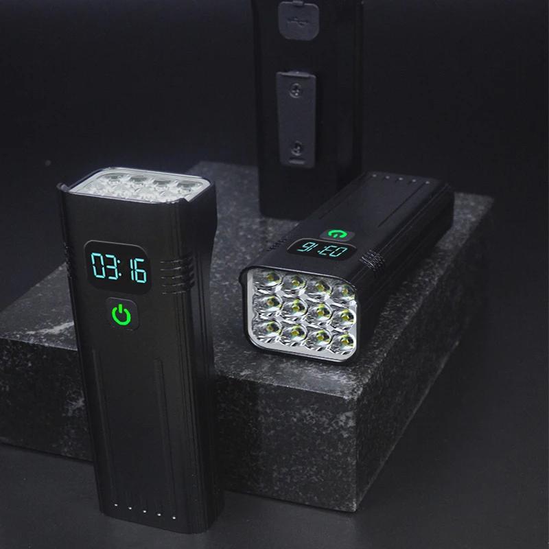 10000mAh vélo vélo lumière USB LED Rechargeable ensemble montagne Cycle avant arrière mettre en évid