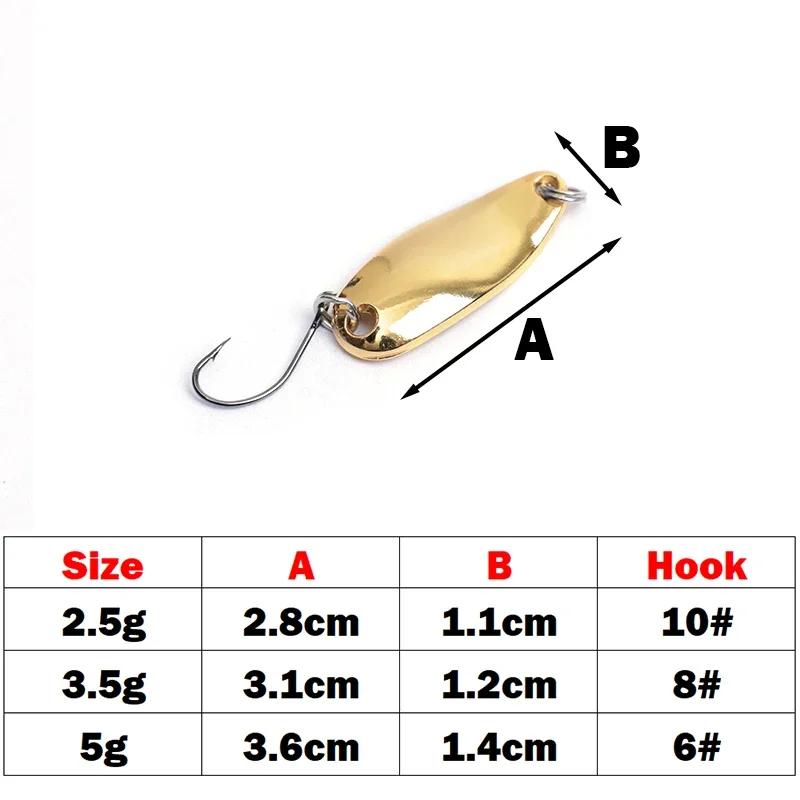 OUTKIT 1 pièces truite/basse leurre Spoonbait Spinners cuillère bobine artificielle/appât dur paille