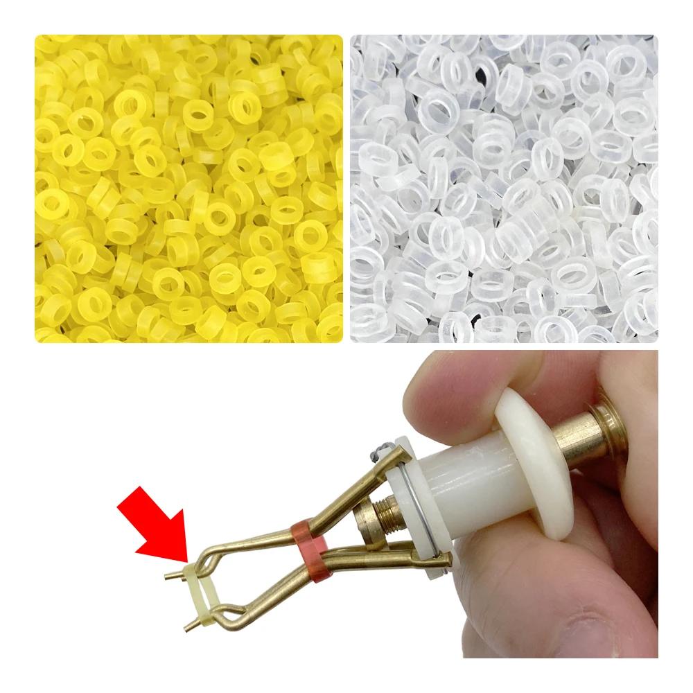 10 g/lot bandes d'appâts en caoutchouc de pêche pour appâts de ver de sang de 3mm à 10mm bande élast