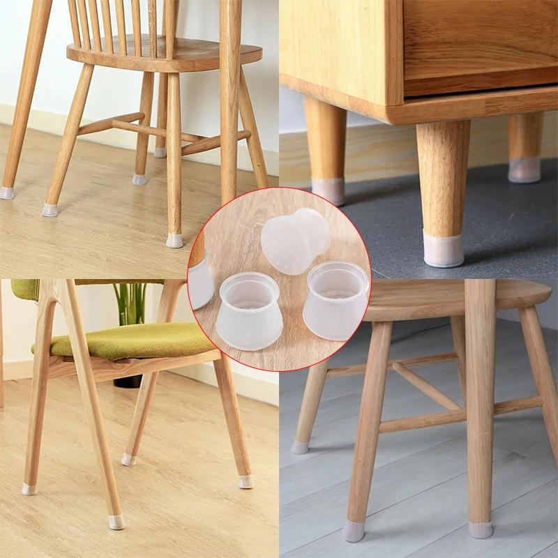 Juste de protection des pieds de meubles en PVC, coussretours de pieds de table, protecteur de sol p