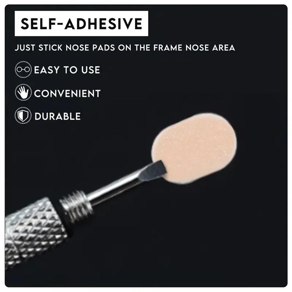 Coussinets de nez antidérapants en mousse souple autocollants pour lunettes – Protection en éponge p