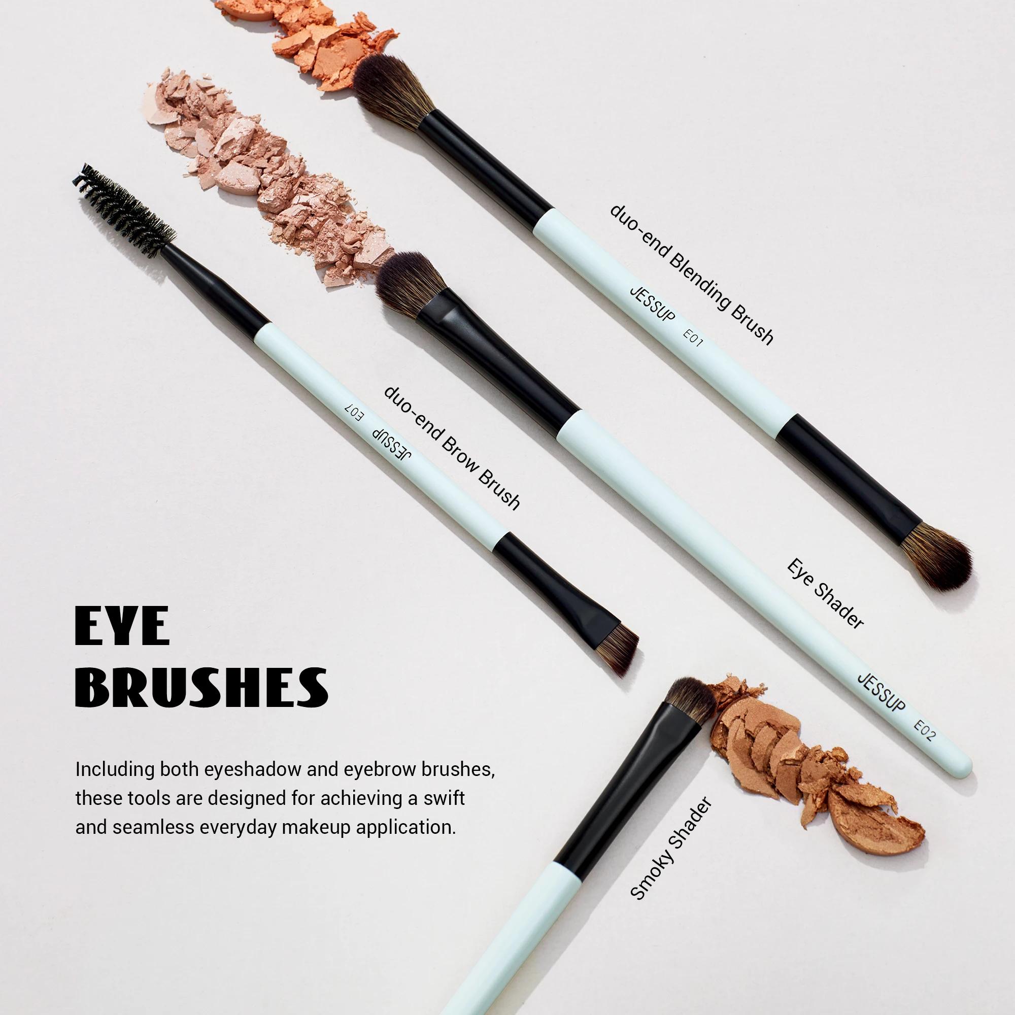 Jessup ensemble de pinceaux de maquillage pinceaux de maquillage Double face fond de teint Contour B