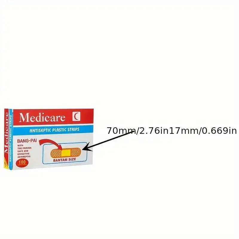 Patchs imperméables pour pansement, 100 pièces, bande de premiers secours, pansement en plâtre auto-
