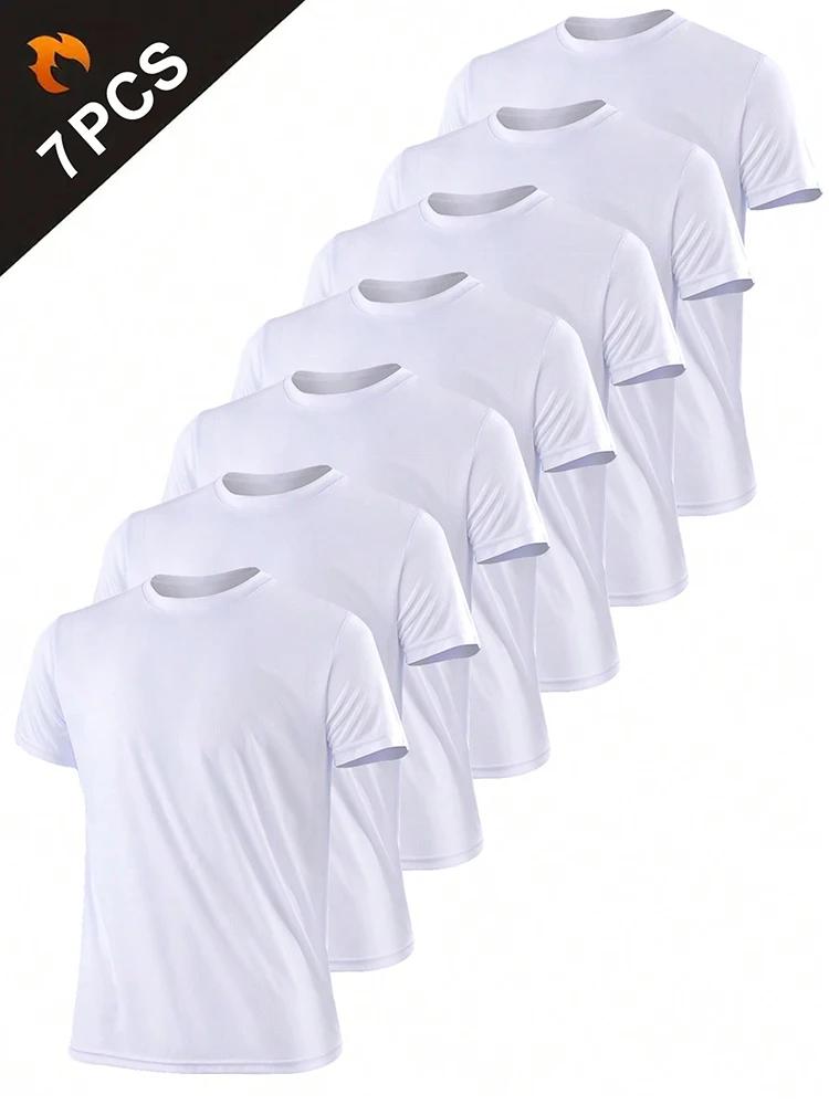 T-shirt de sport à séchage rapide ultraléger pour hommes, haut léger respirant, document solide, ent