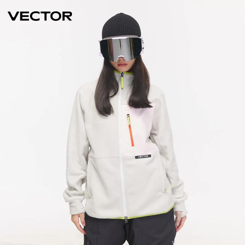 VECTOR veste polaire femme automne hiver manteaux chauds hommes vêtements 2023 contraste manches swe