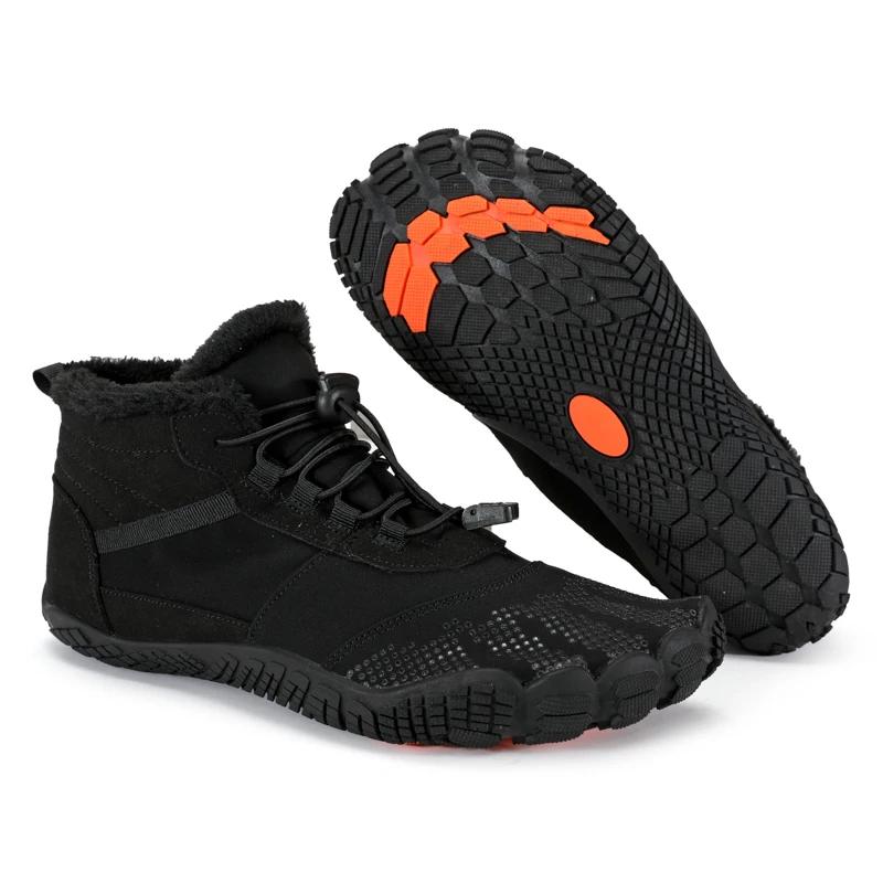 Nouvelles bottes d'hiver pour hommes femmes neige pieds nus chaussures décontractées chaussures de t