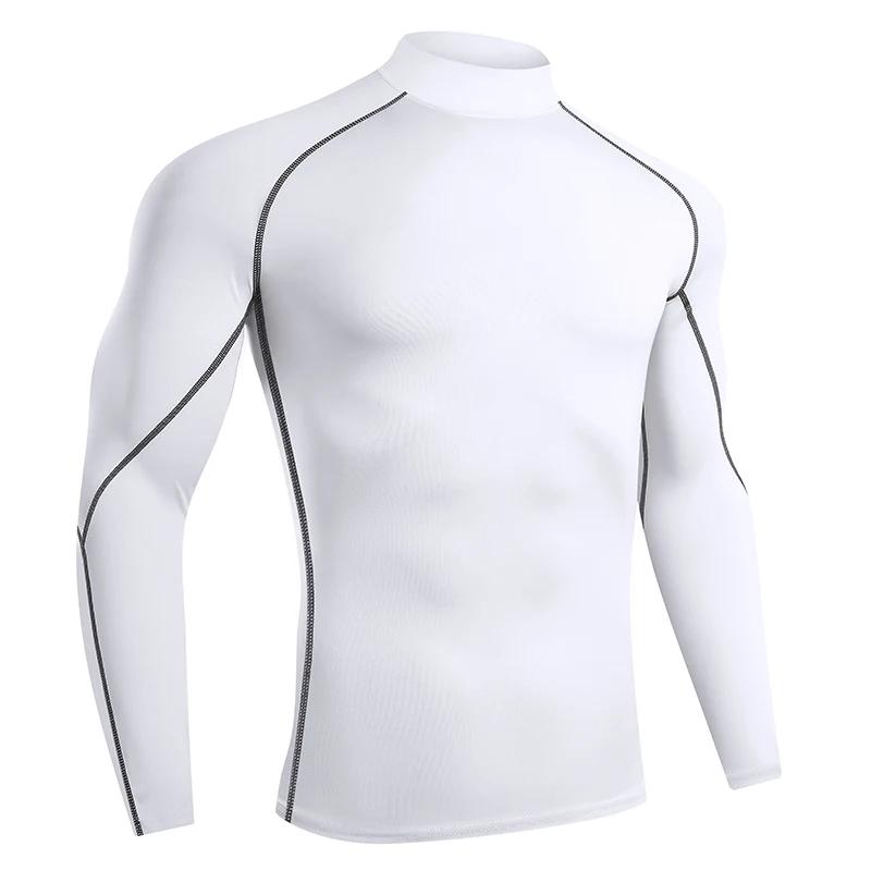 T-shirt compression hommes séchage rapide - Haut fitness musculation gym rashgard manches longues