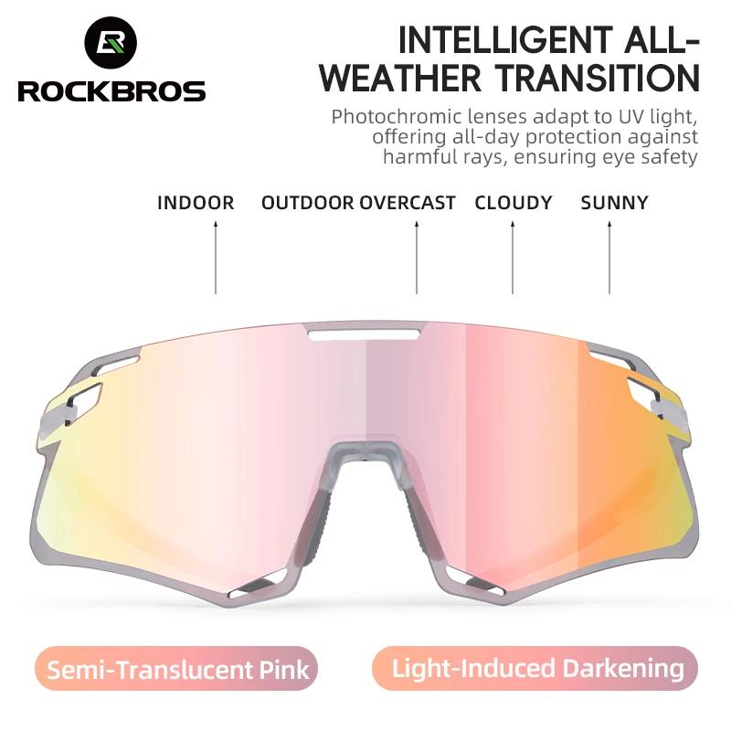 ROCKBROS lunettes de cyclisme lunettes de vélo légères sans cadre lentilles haute définition lunette