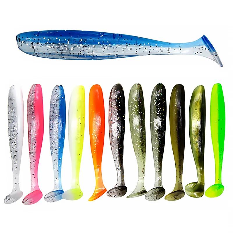 Bazooka Shad ver pêche leurre souple grand Silicone 90 100mm appât T queue facile méné Wobbler Swimb
