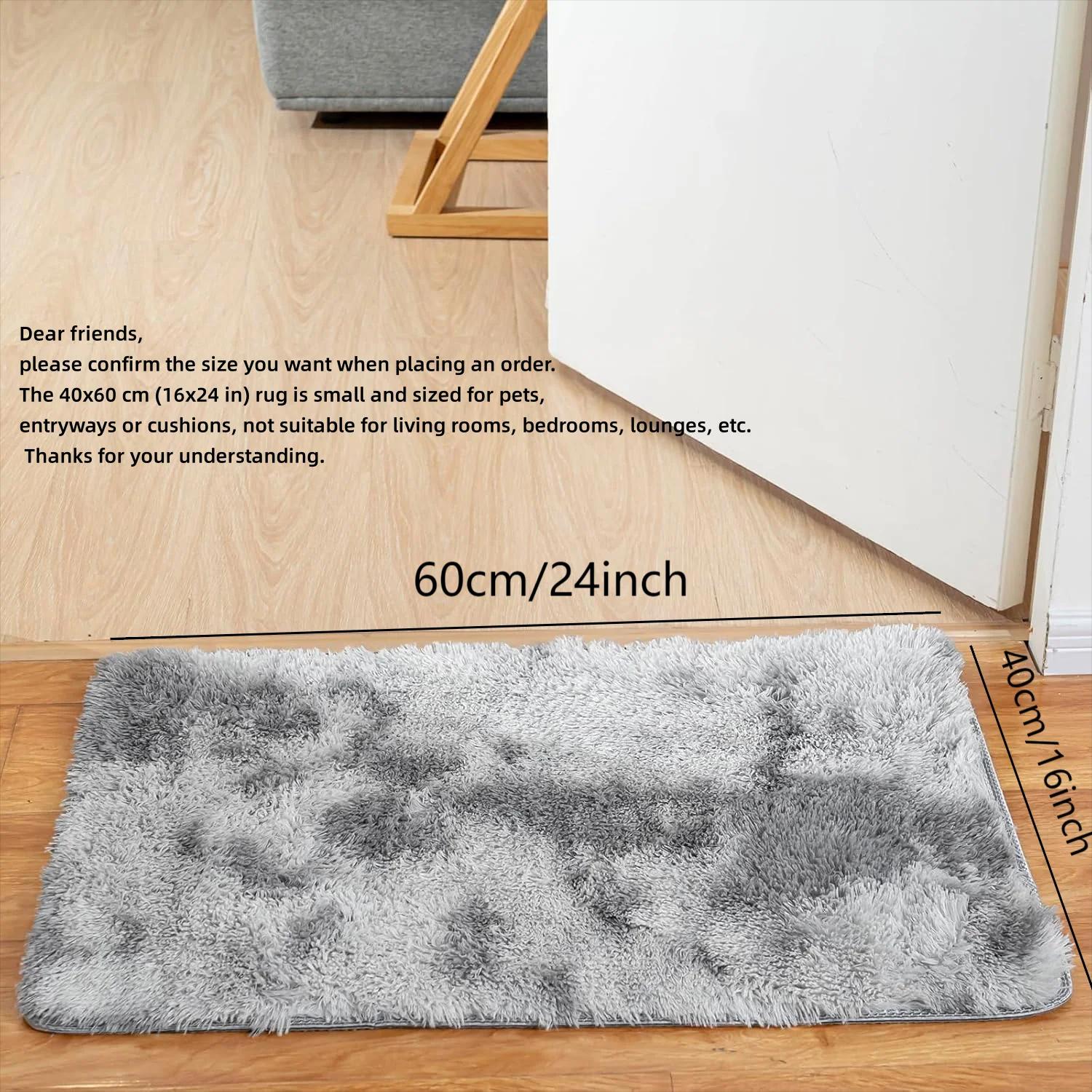 VIKAMA – tapis en peluche teint par nouage, décoration de salon, doux et moelleux, pour la maison, c