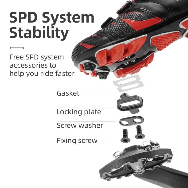 ROCKBROS pédales de vélo roulement scellé étanche anti-dérapant taquet plat en Nylon une pièce pédal