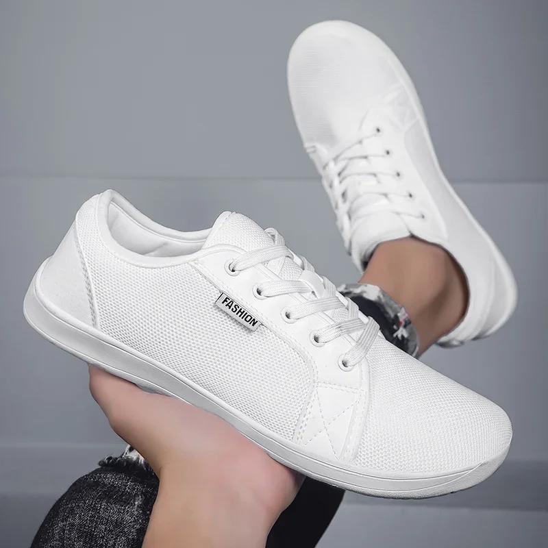 Chaussures pour hommes et chaussures de sport bout large pieds nus décontracté grande taille large d
