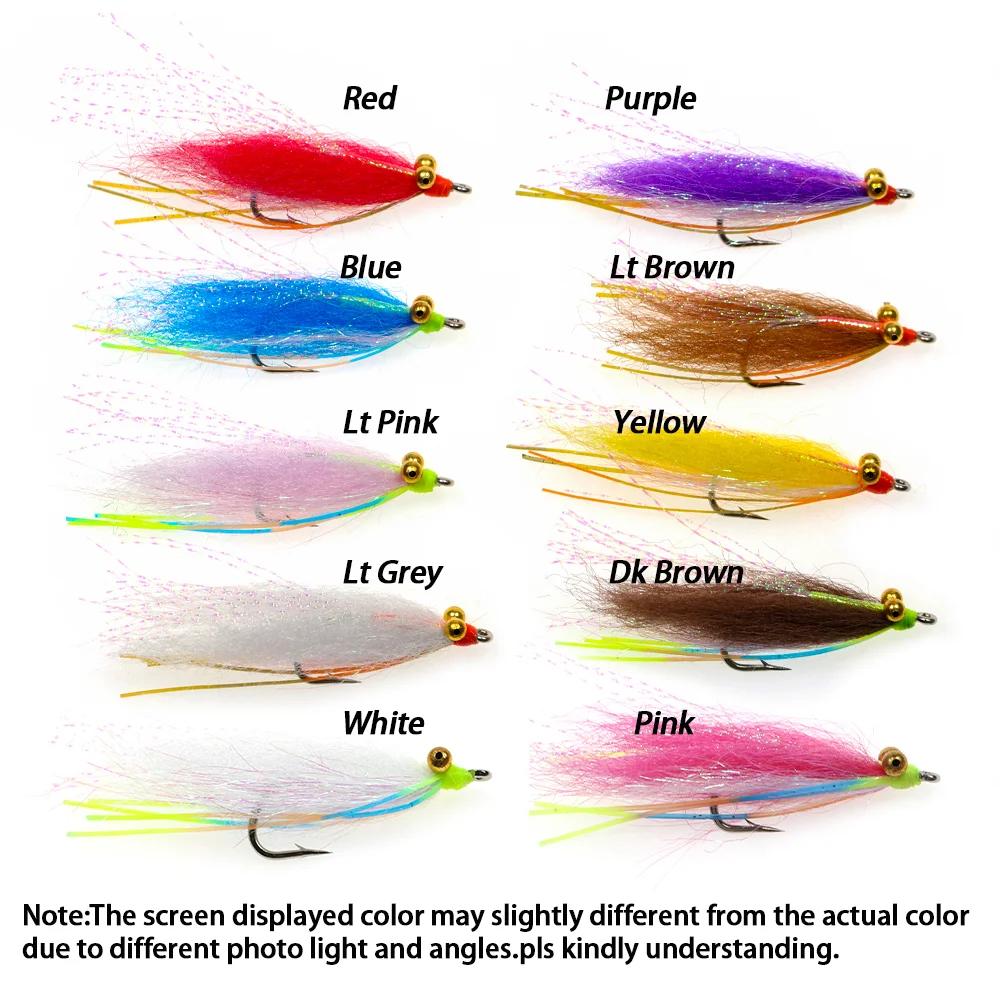 LIONRIVER fou Charlie mouche crochet en acier au carbone coulant rapide pêche mouches bar truite eau