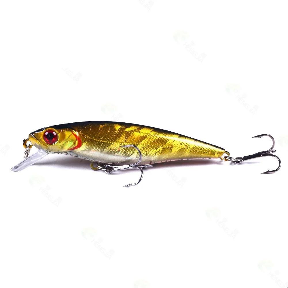 1 pièces leurre de pêche méné 88mm 9.2g appât dur flottant Wobbler Jig appât manivelle carpe bar ray