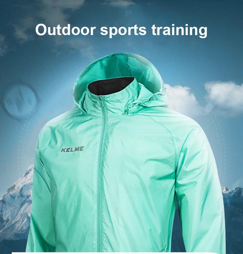 Veste imperméable KELME homme - Coupe-vent football entraînement - Léger séchage rapide extérieur