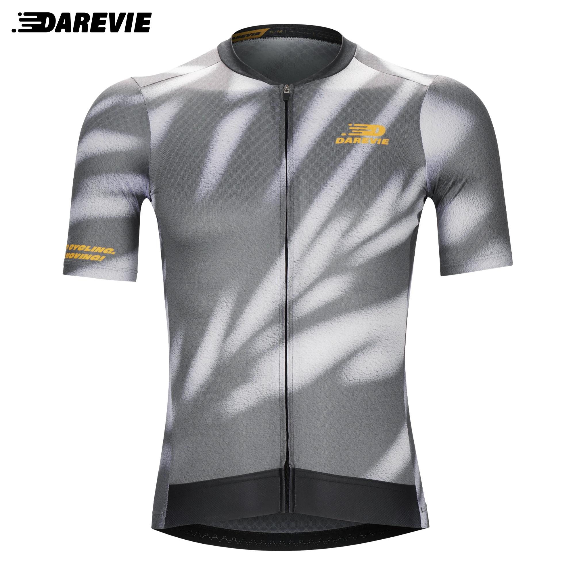 DAREVIE Maillot de cyclisme respirant Shadow pour homme, séchage rapide, petite taille, niveau d'ent