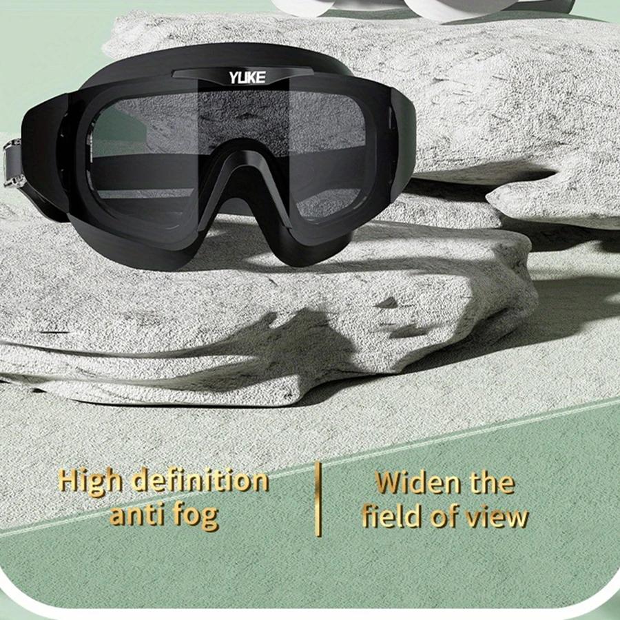Lunettes de natation HD étanches et anti-buée, grand cadre galvanisé, design unisexe pour profession