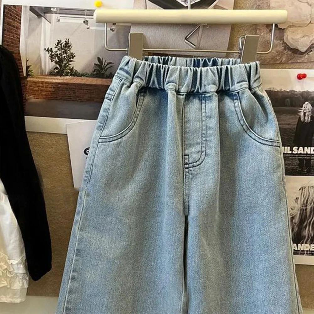 Bear Leader – jean bleu d'été pour filles de 2 à 7 ans, vêtements simples pour enfants, édition coré