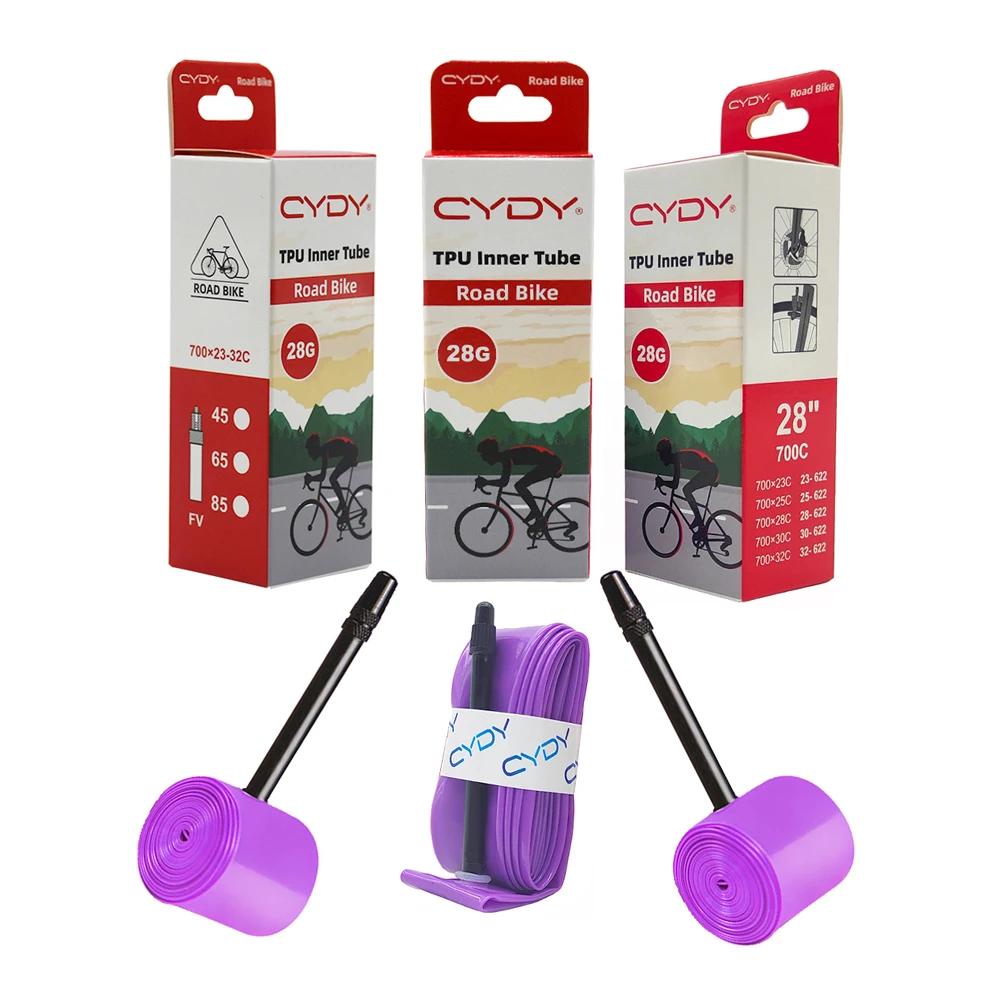 28g CYDY vélo de route TPU chambre à air 700x23C 25C 26C 27C 28C 30C 32C vélo vélo pneus caméra pneu