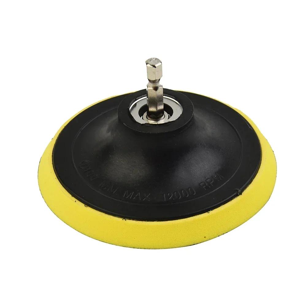Tampon de ponçage avec adaptateur de perceuse M10/M14, 3/4/5/6/7 pouces, pour le polissage, le netto