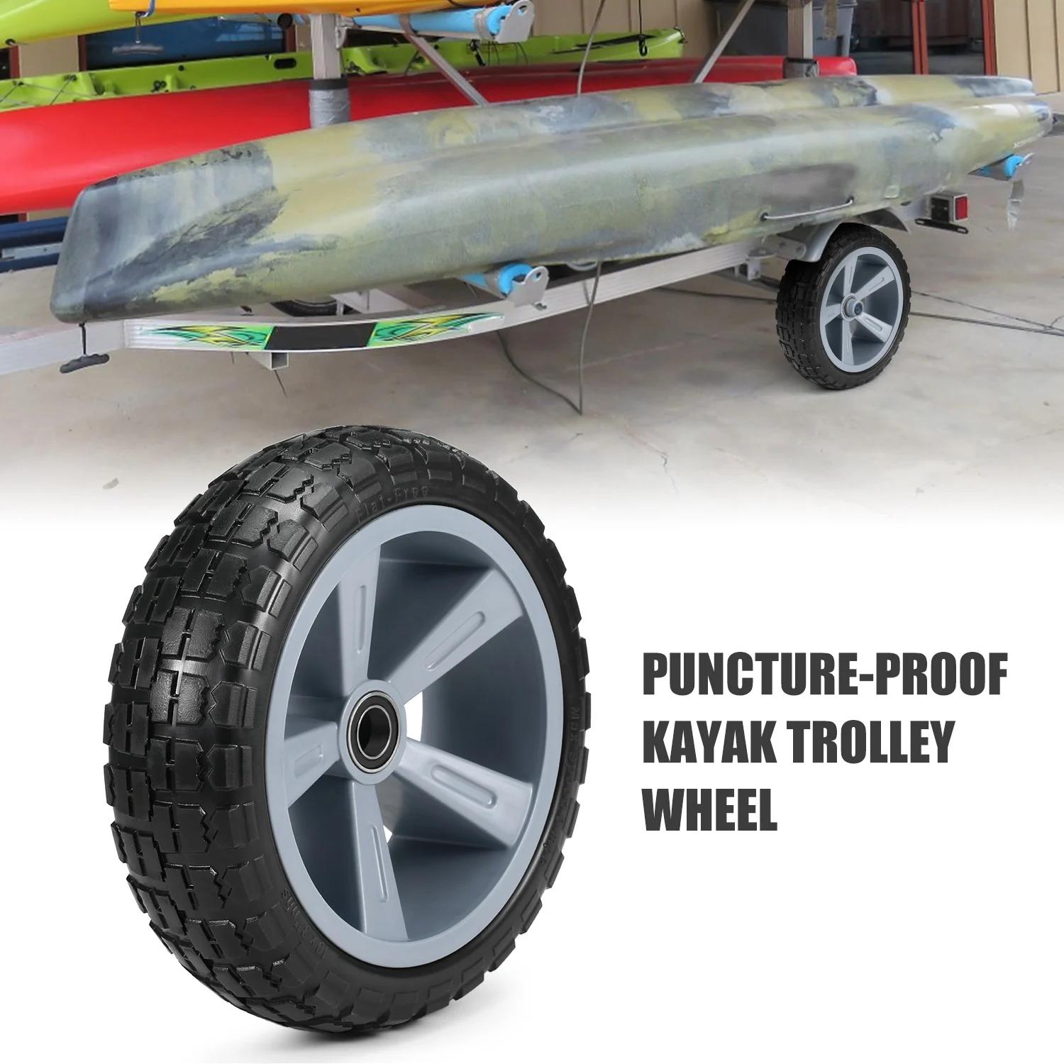 Roue de remplacement anti-crevaison pour chariot de kayak, chariot de canoë, 10 amarans