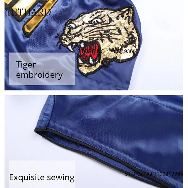 Tigre Muay Thai Shorts Satin Kick Boxing Shorts Hommes Femmes Enfants Gym Arts martiaux MMA Vêtement