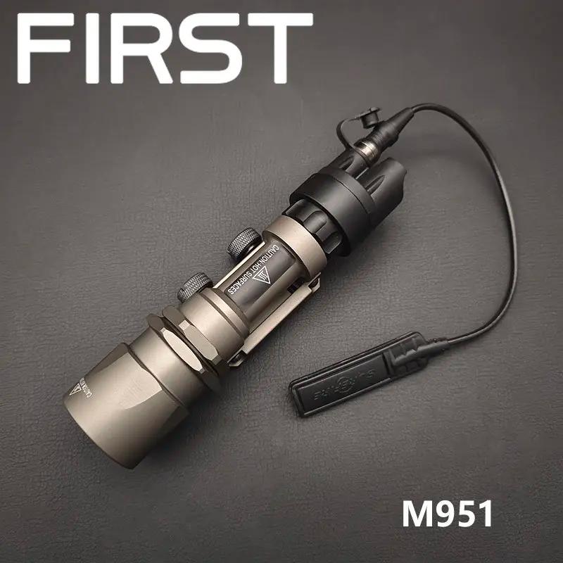 Lampe de poche tactique en métal M951 M952V, stroboscopique LED Surefir avec armes à montage QD M93,