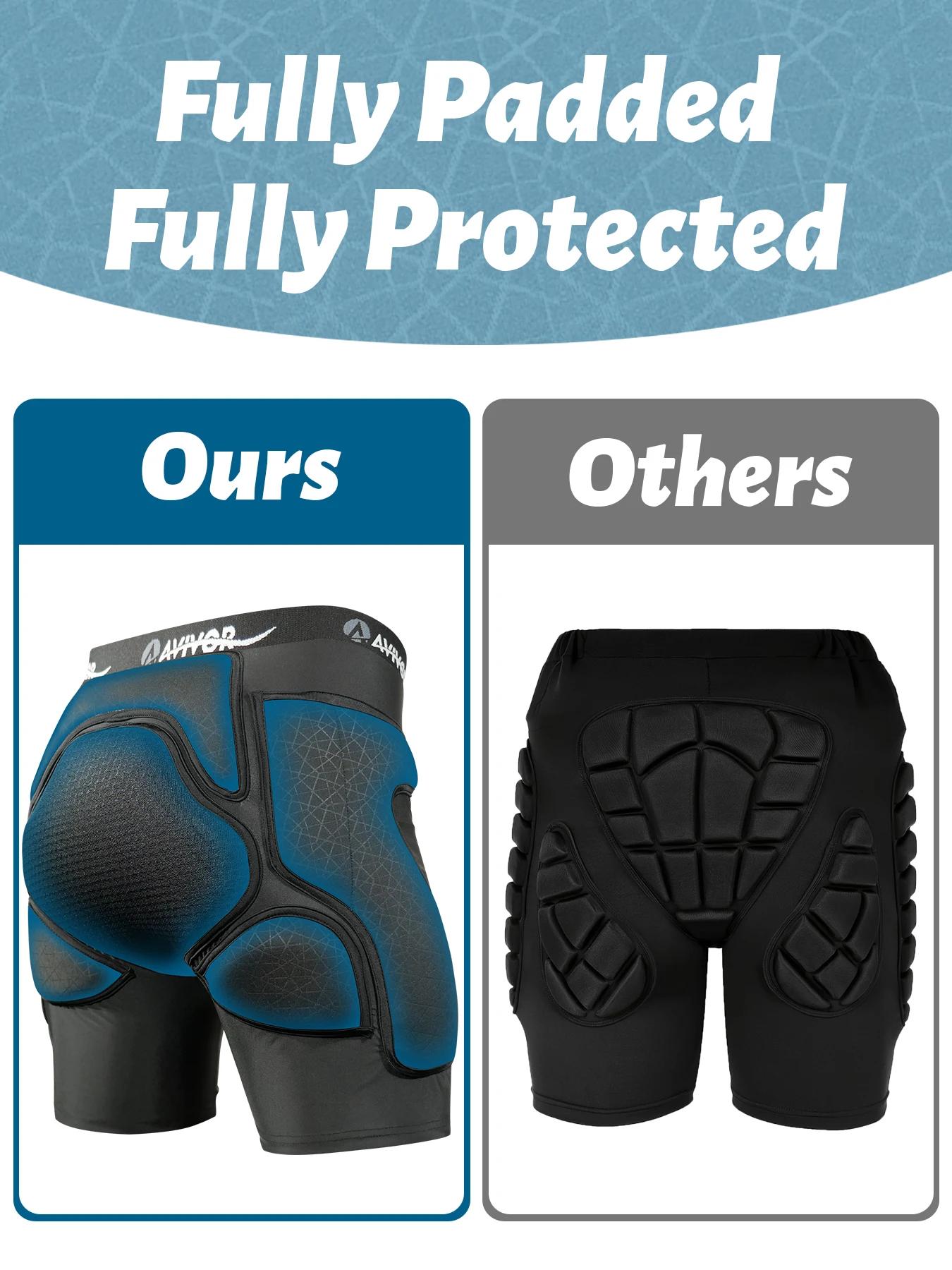 AVIVOR Never-Flatten Short rembourré en mousse | Couverture complète et respirante | Protection