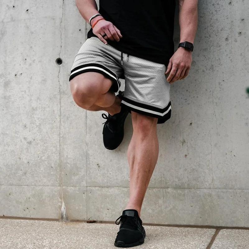 Short sport homme maille respirant été - Pantalon court loose pour fitness et running loisir