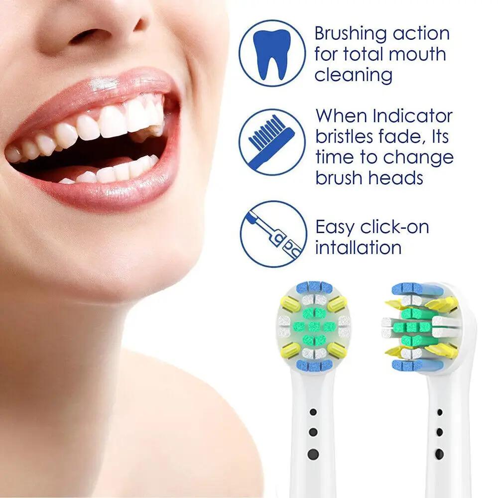 Tête de brosse à dents électrique remplaçable, 4/8/12/16/20 pièces, Compatible avec Oral-B blanc, pu