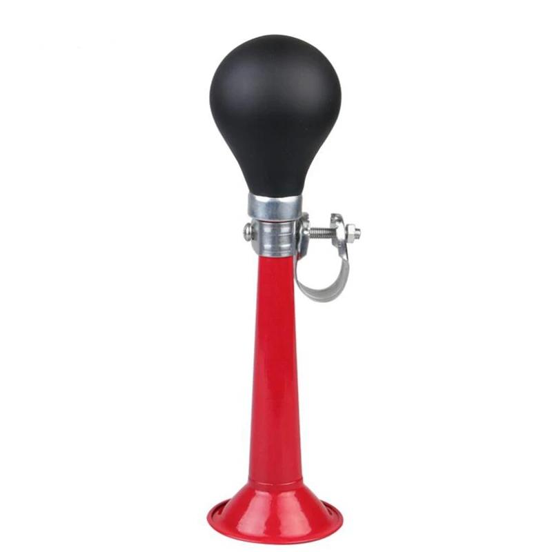 Klaxon à Air en métal pour vélo, trompette, ampoule en caoutchouc à presser, sonnerie de vélo