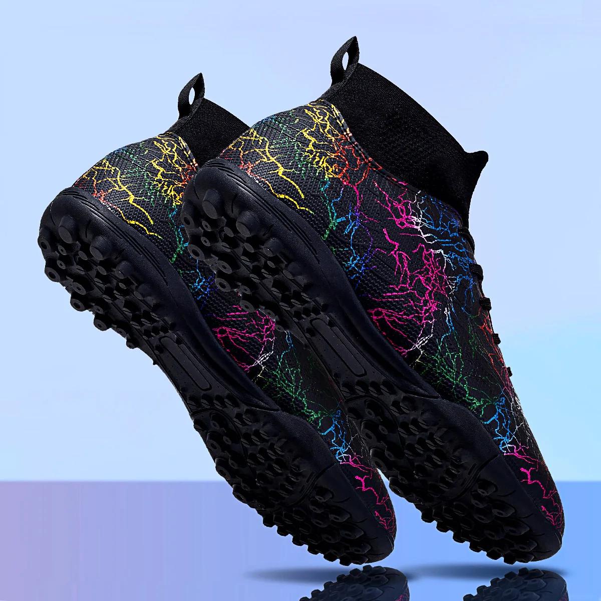 Chaussures de football montantes professionnelles pour hommes, Tf, ongles cassés (differtant aux cra