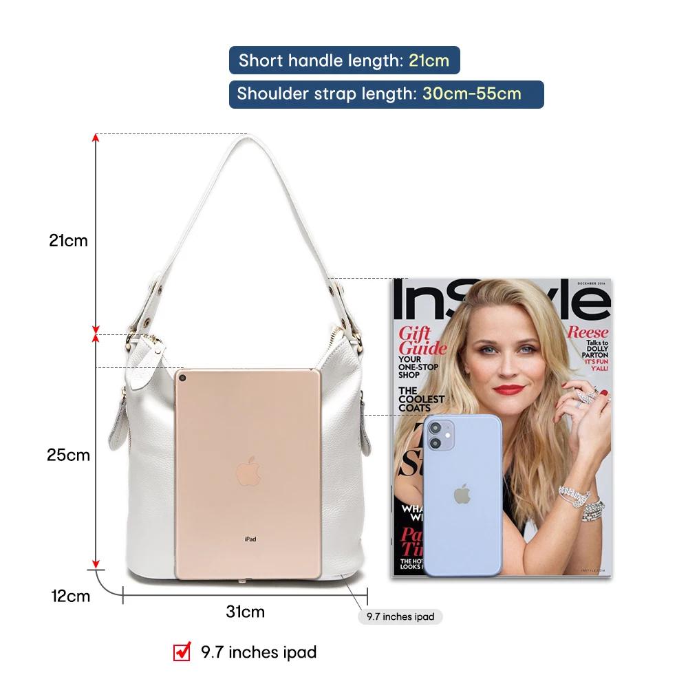 Zency-Sac à Main Élégant en Cuir Rouge pour Femme, 100% group, Hobo, Charme, Anneau, Moyen, Initié,