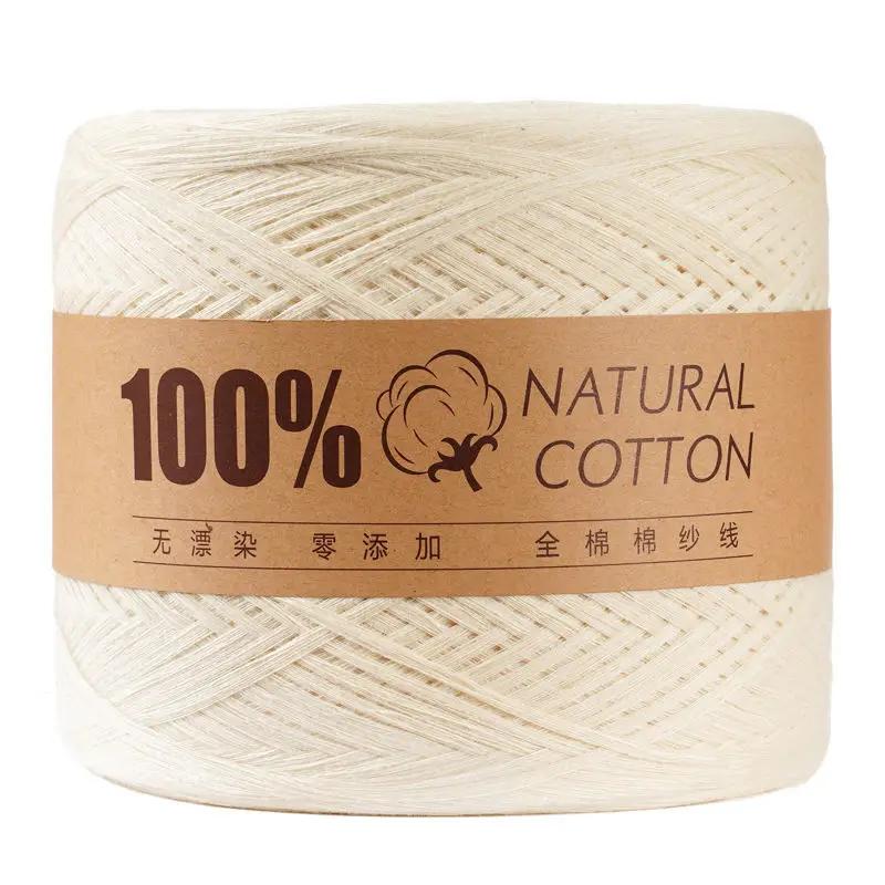 Fil de coton pour tricoter, non blanchi, ligne Algodon brute, bébé, bricolage pour enfants, tricot à