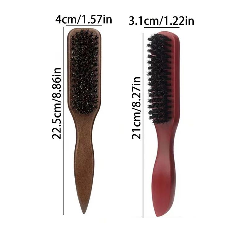 Brosse à cheveux en poils de sanglier (unisexe)-brosse à poils coiffants professionnelle sans parfum
