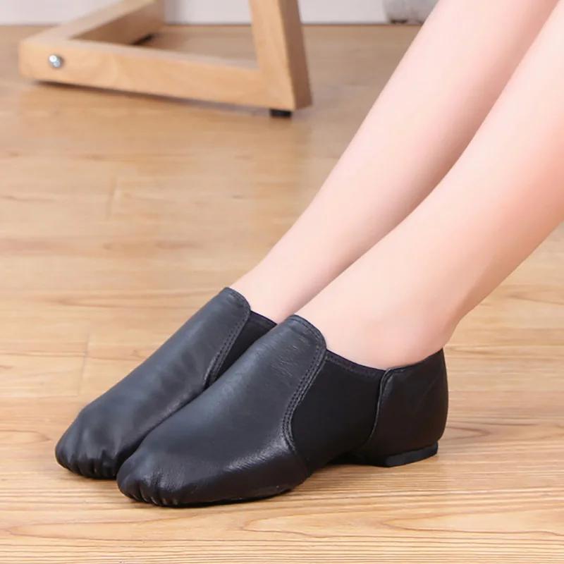 CLYFAN 24-44 qualité peau de mouton Jazz chaussures de danse Tan noir semelle antidérapante chaussur