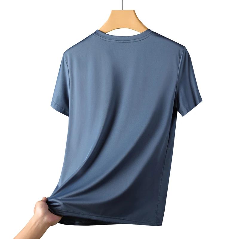 CHRLCK hommes course séchage rapide T-shirts respirant randonnée pêche T-shirts élasticité douce Spo
