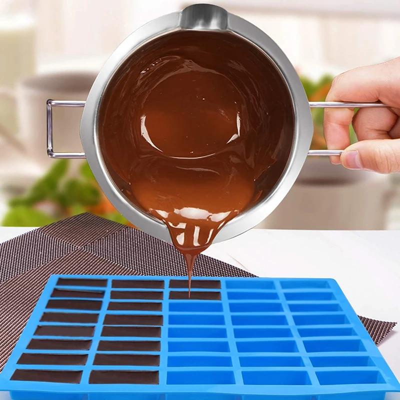 Moule à bonbons en Silicone rectangulaire étroit à 40 cavités, moule de barre de chocolat pour truff
