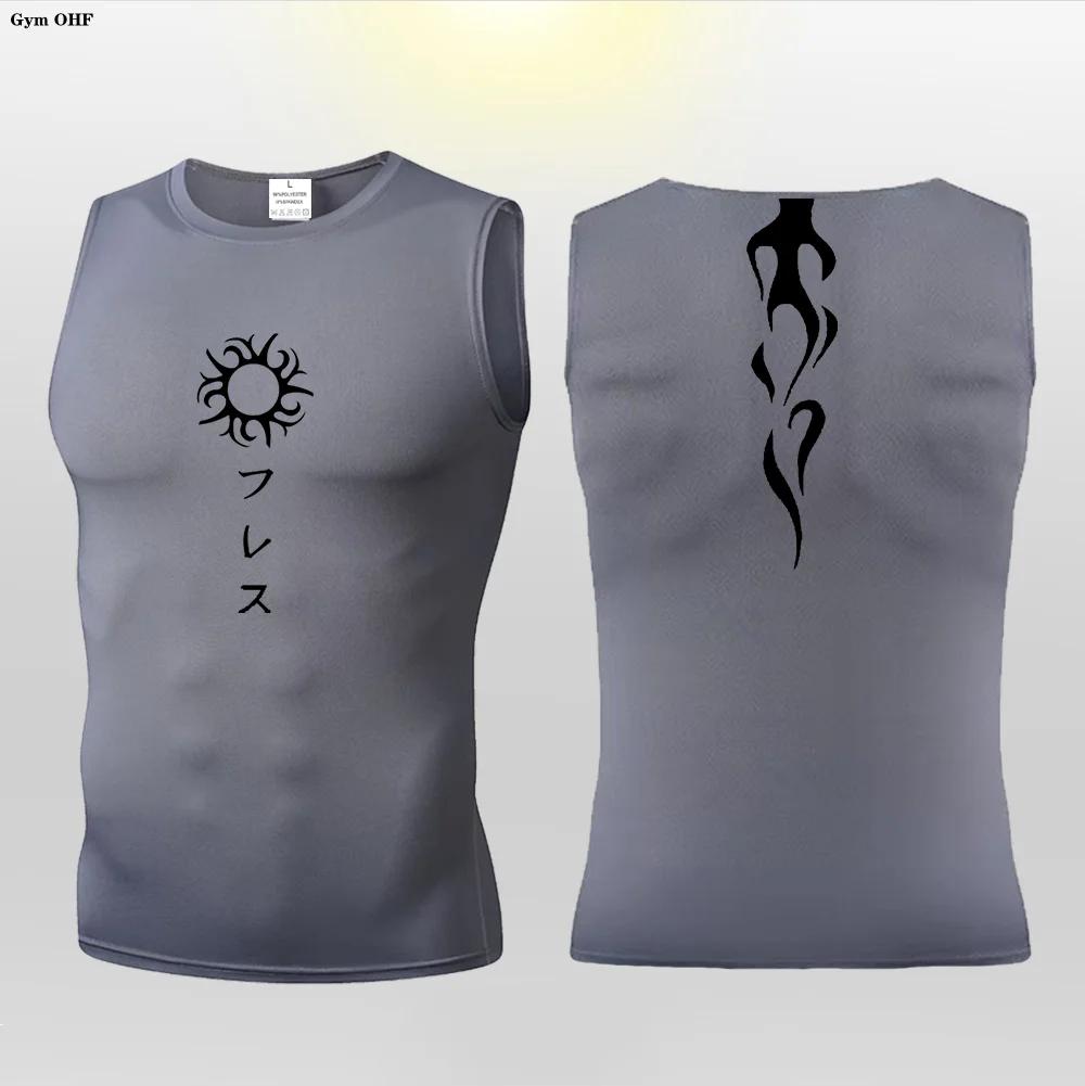 Y2K – gilet de course pour hommes, débardeur de Compression, vêtements de Fitness musculaire, chemis