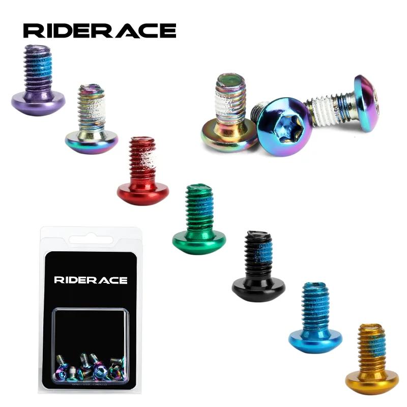 Vis de frein à disque de vélo M5x10mm T25 placage titane coloré vtt couleur de vélo vis à disque ant