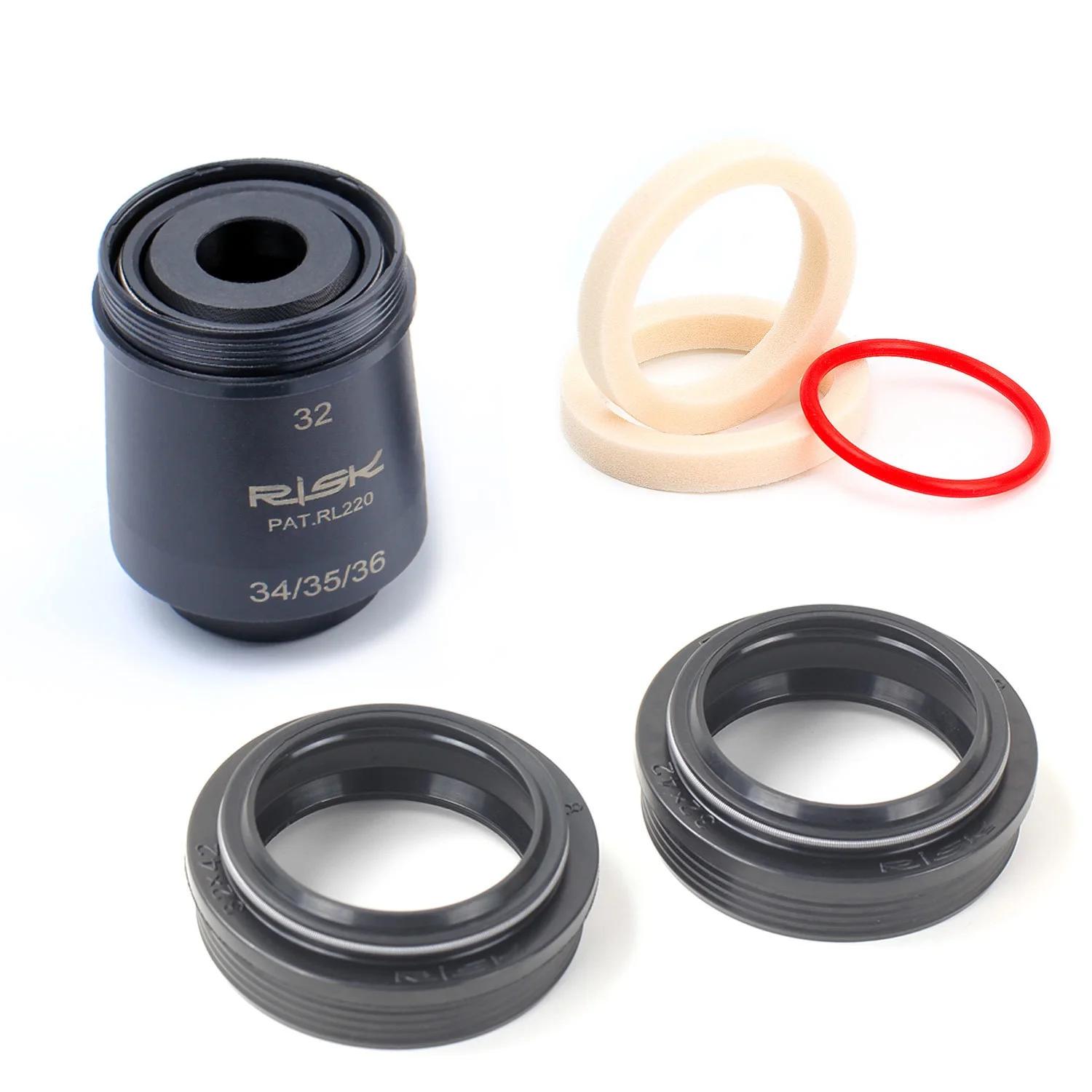 Joint anti-poussière pour fourche avant de vélo, 32mm 34 35 36mm, joint anti-poussière et anneau en