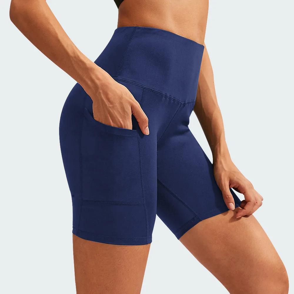 Femmes Yoga Shorts taille haute entraînement Shorts de gymnastique Fitness Yoga ascenseur bout à bou