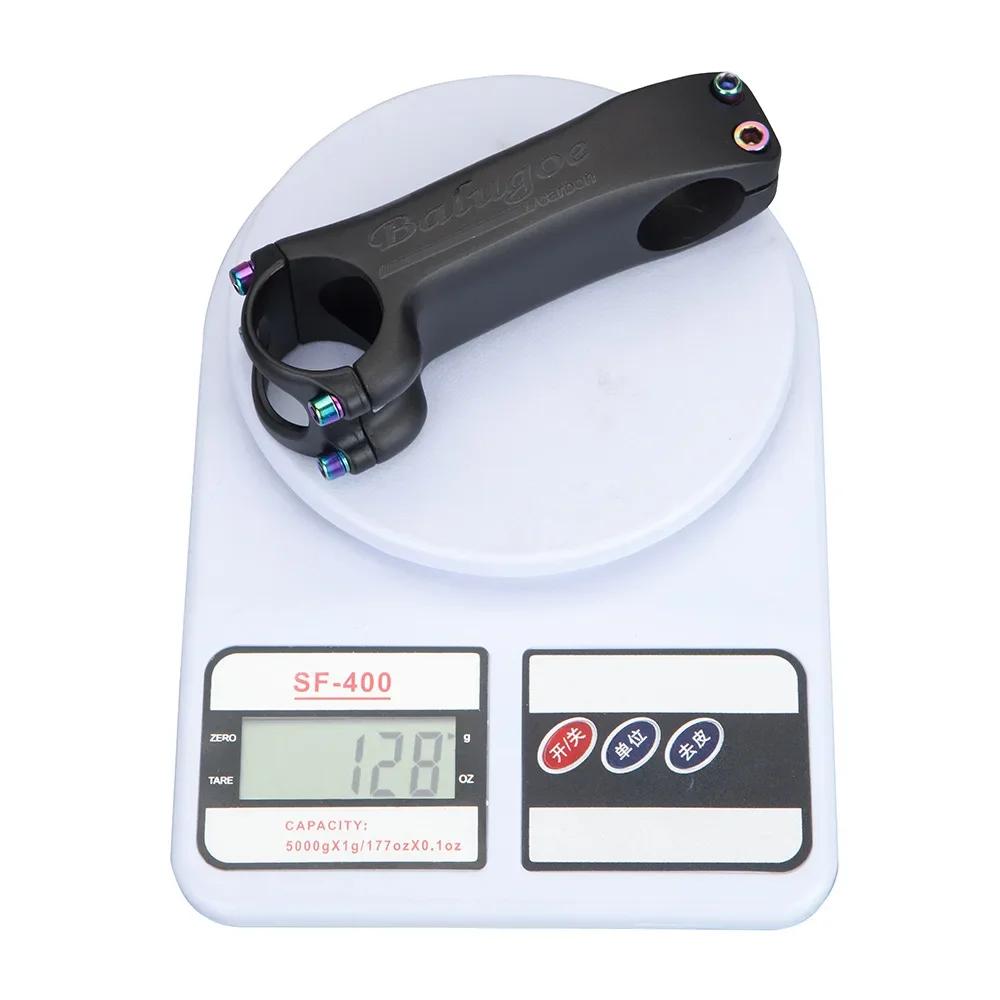 BALUGOE tige de guidon de vélo en carbone ultralégère 6/17 degrés 31.8mm 70mm-130mm puissance tige d