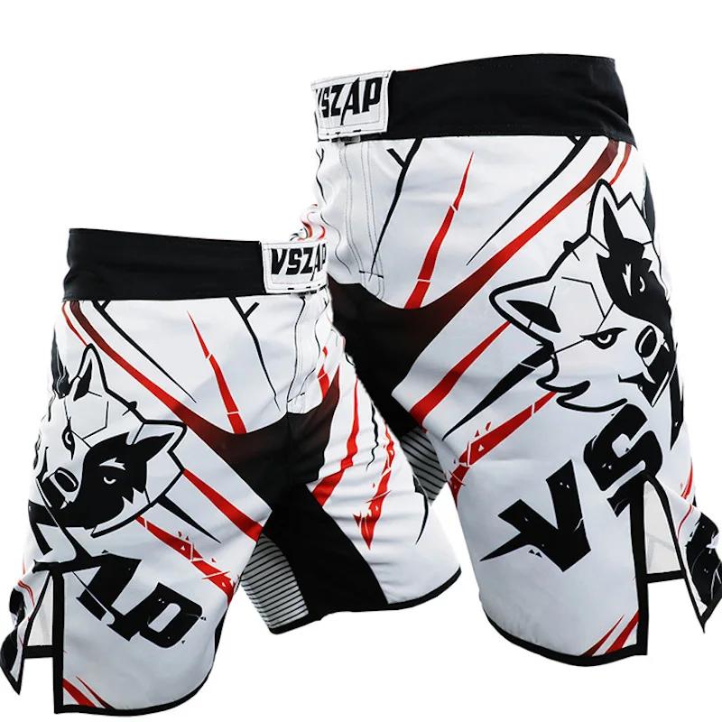 Short MMA pour hommes, pantalon de boxe VSZAP, Kickboxing, entraînement, grappin, gymnastique, respi