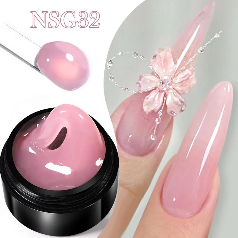 BORN PRETTY 15ml Gel d'extension de main antiadhésif transparent 3D façonnage sculpture Nail Art Gel